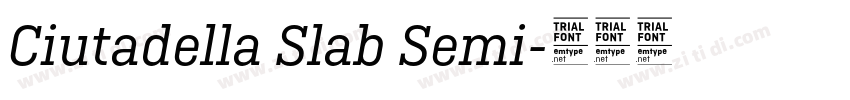Ciutadella Slab Semi字体转换 Ciutadella Slab Semi字体转换